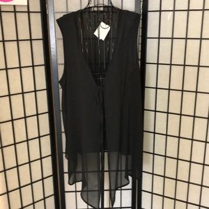 NWT Kimono-Style Sheer and Sleeveless